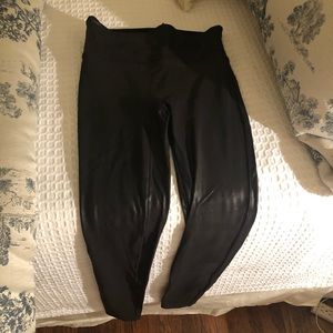 SPANX faux leather leggings - M